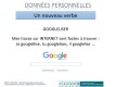 Données pesronnelles - google